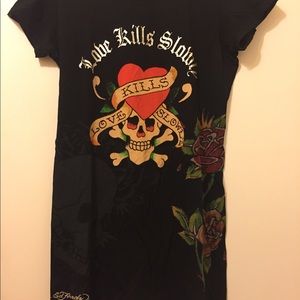 Ed Hardy Shirt Love Kills Slowly